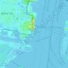 Carte topographique Hudson River Waterfront, altitude, relief