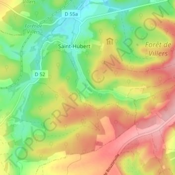 Carte topographique Rabas, altitude, relief