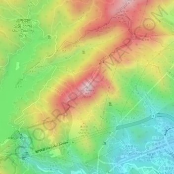 Carte topographique Needle Hill, altitude, relief