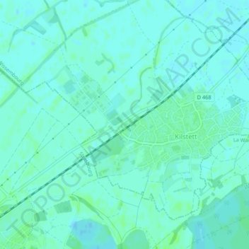 Carte topographique Willigen, altitude, relief