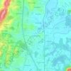 Carte topographique Hickory Woods, altitude, relief