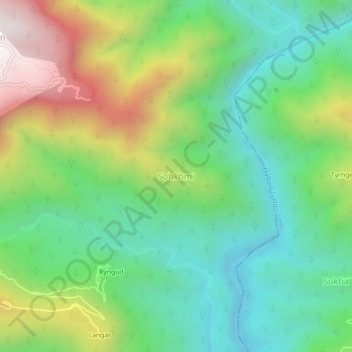 Carte topographique Sohkhmi, altitude, relief