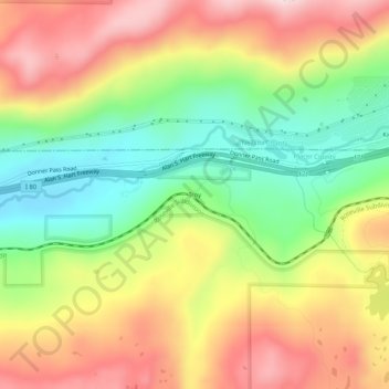Carte topographique Troy, altitude, relief