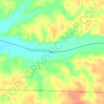 Carte topographique Berwick, altitude, relief