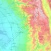 Carte topographique Tulare, altitude, relief