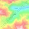Carte topographique Canu Canu, altitude, relief