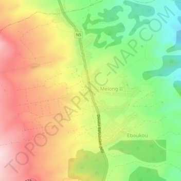 Carte topographique Bayon, altitude, relief