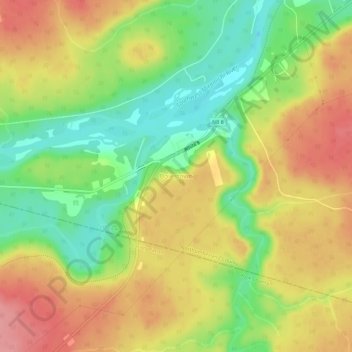 Carte topographique Boiestown, altitude, relief