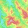 Carte topographique Les Gonnachons, altitude, relief