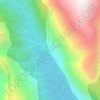 Carte topographique Coast Mountains, altitude, relief