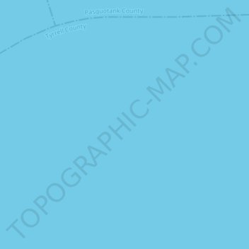 Carte topographique Albemarle Sound, altitude, relief