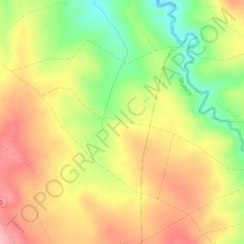 Carte topographique La Colada, altitude, relief