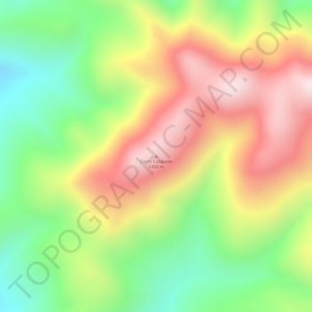Carte topographique Cerro Calalaste, altitude, relief