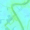 Carte topographique Clarksburg, altitude, relief
