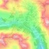 Carte topographique Obertauern, altitude, relief
