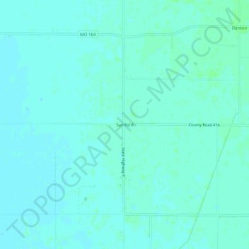 Carte topographique Samford, altitude, relief