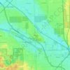 Carte topographique Alsip, altitude, relief