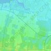 Carte topographique Le Teich, altitude, relief