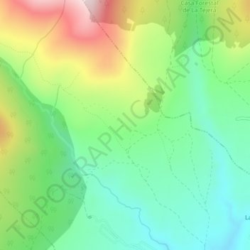 Carte topographique Fuente el Saz, altitude, relief