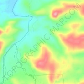 Carte topographique Charry, altitude, relief