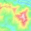 Carte topographique La Chonta, altitude, relief