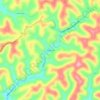 Carte topographique Newberne, altitude, relief