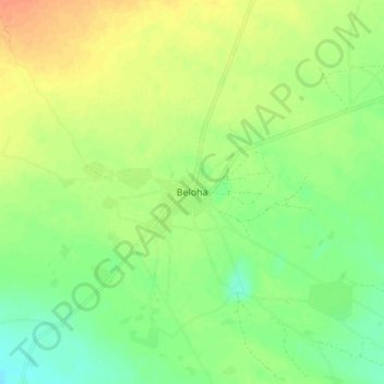 Carte topographique Beloha, altitude, relief