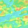 Carte topographique Darlington Bay, altitude, relief