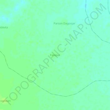 Carte topographique Fatepur, altitude, relief