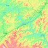 Carte topographique Jianhe, altitude, relief