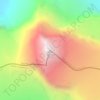 Carte topographique Mount Columbia, altitude, relief