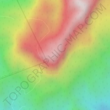 Carte topographique Mount Irid, altitude, relief
