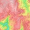 Carte topographique La Chaud d'Arsac, altitude, relief