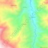 Carte topographique El Huaco, altitude, relief