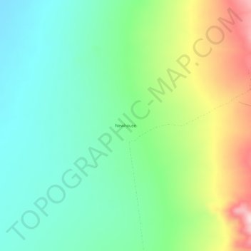 Carte topographique Newhouse, altitude, relief