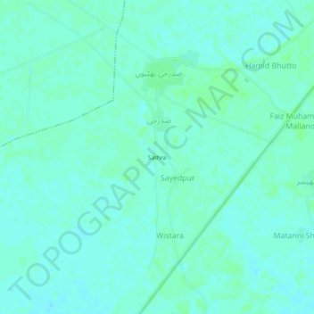 Carte topographique Sathra, altitude, relief