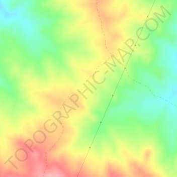 Carte topographique El Endrinal, altitude, relief