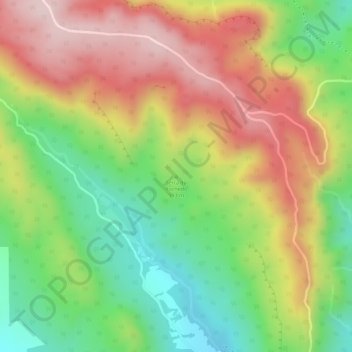 Carte topographique Serra do Rochedo, altitude, relief