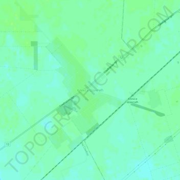 Carte topographique Aleksa Santic, altitude, relief