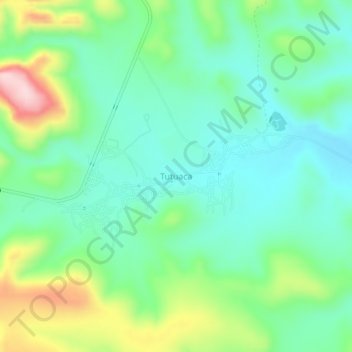 Carte topographique Tutuaca, altitude, relief