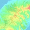 Carte topographique Αντιμάχεια, altitude, relief