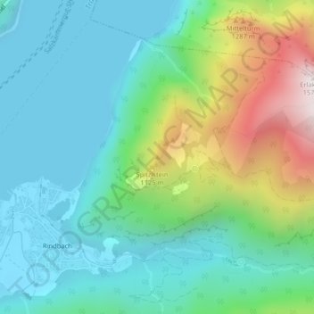 Carte topographique Loser, altitude, relief