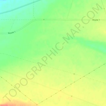 Carte topographique Audrey, altitude, relief