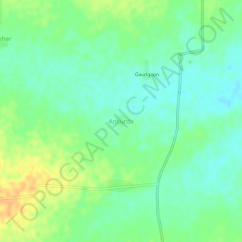 Carte topographique Ansurda, altitude, relief