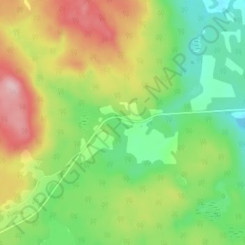 Carte topographique Miocene, altitude, relief