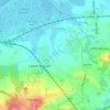 Carte topographique Gore Green, altitude, relief