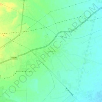 Carte topographique Varsamedi, altitude, relief