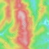 Carte topographique Wolf Creek Mountain, altitude, relief