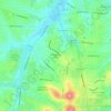 Carte topographique Whispering Hills, altitude, relief
