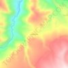 Carte topographique Sallicancha, altitude, relief